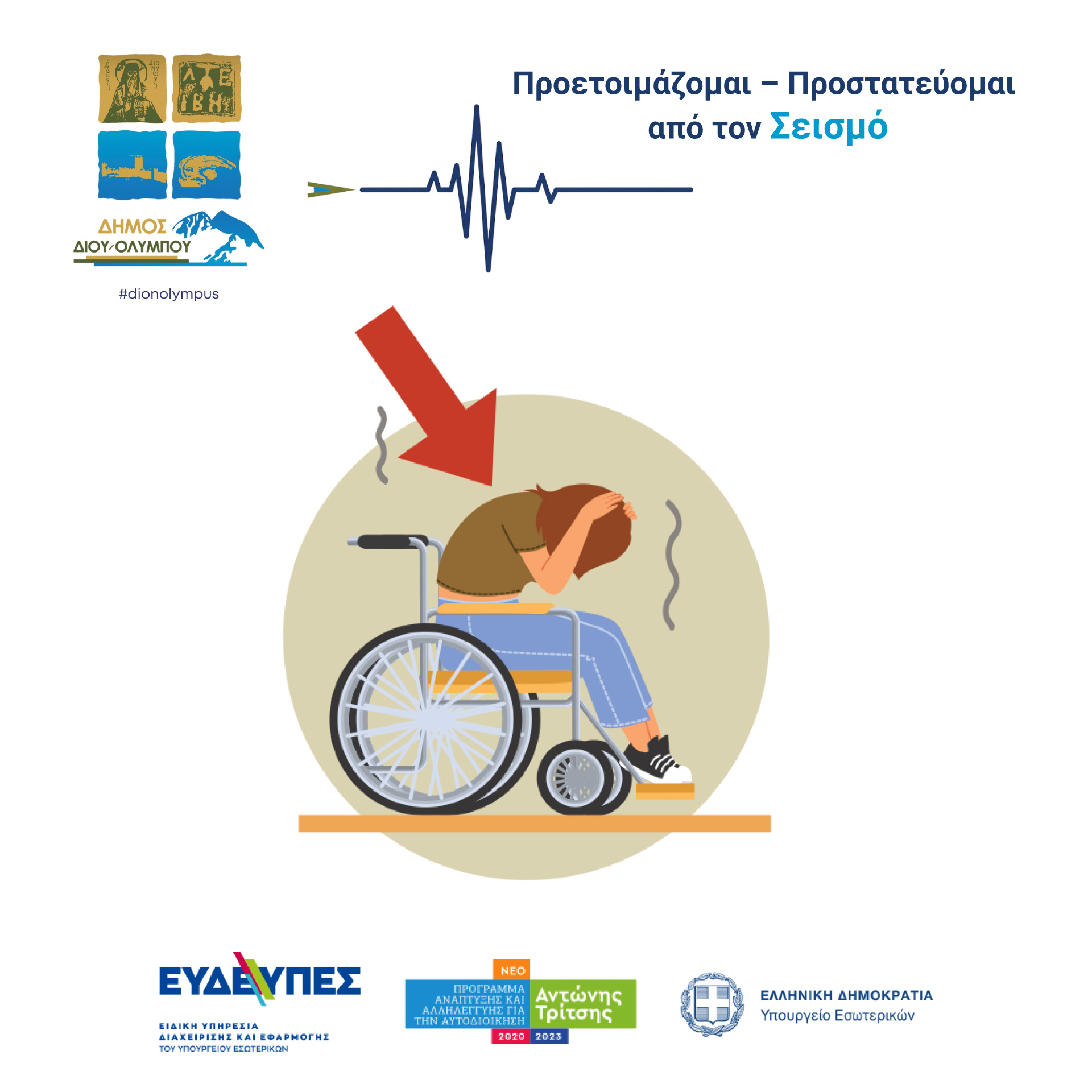 Οδηγίες για άτομα σε αναπηρικό αμαξίδιο